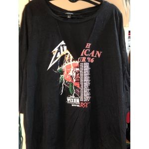 torrid Sheer Neck Band Tee